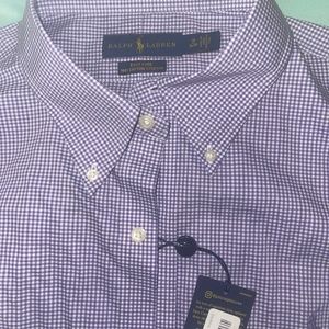 Mens polo long sleeve shirt sz 18/34/35 NWT